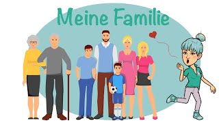 Meine Familie  Die Familie  Deutsch lernen  German Family  Almanca Aile [upl. by Marchal859]