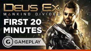 First 20 Minutes of Deus Ex Mankind Divided [upl. by Lonnie]