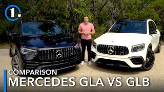 2021 Mercedes GLA vs GLB Comparison Review What Are The Differences [upl. by Jeremy]