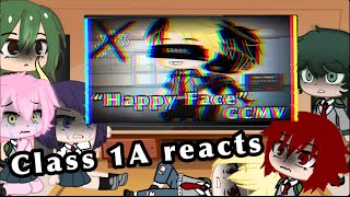 Mha Class 1A reacts to “happy face” Denki angst [upl. by Novat144]