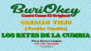 KARAOKE  CABALLO VIEJO CUMBIA  LOS REYES DE LA CUMBIA  BuriOkey [upl. by Langan104]