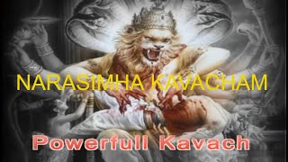 Powerful Narasimha Kavacham नृसिंहा कवच  Audio Ver [upl. by Aubin]