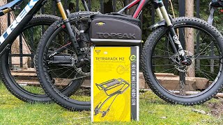 Rear Rack for Full Suspension Mountain Bikes Topeak TetraRack Review [upl. by Garrett]