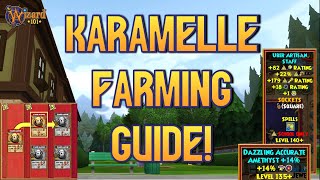 Wizard101 Karamelle Farming Guide Gear Spellements Jewels [upl. by Horner]