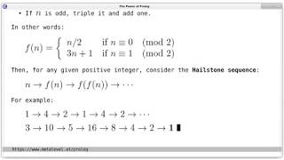 Collatz Conjecture in Prolog [upl. by Iolande789]