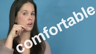 How to Pronounce COMFORTABLE  AMERICAN ENGLISH PRONUNCIATION [upl. by Kattie]