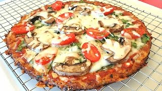 The Best Cauliflower Pizza Crust Recipe That Wont Fall Apart [upl. by Halli155]