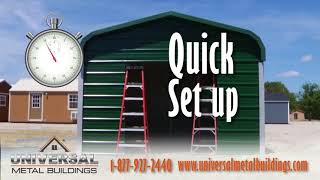 DIY METAL BUILDING KIT  Universal Metal Buildings [upl. by Nnylimaj859]