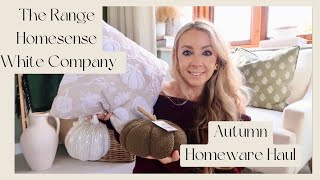 AUTUMN HOMEWARE HAUL  THE RANGE  HOMESENSE  THE WHITE COMPANY [upl. by Murry456]