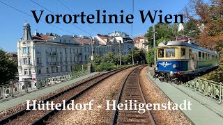 Führerstandsmitfahrt Vorortelinie Wien  Hütteldorf  Heiligenstadt  Cab Ride  404201 [upl. by Carrol]