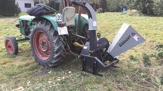 Holz häckseln 2018  Deutz D30  Jansen BX42 [upl. by Plato]