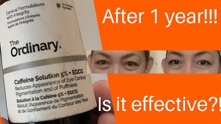 Review The Ordinary Caffeine Solution 5 EGCG eye serum [upl. by Christiane]