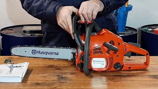 Chainsaw Husqvarna 120 MARK II Unboxing  Build  Video Tour [upl. by Nella536]