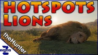 Best spots for LIONS TheHunter Call of the Wild [upl. by Machos]