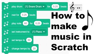 How to Make Music in Scratch Including Famous Piano Songs [upl. by Lorinda350]