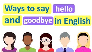 Greetings and Farewells in English Basic Phrases in English [upl. by Yleen]