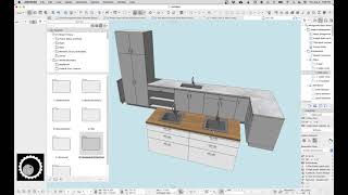 Archicad Tutorial 78 Archicad 25 Cabinets [upl. by Adehsar]