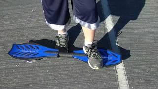 How To Ride A Razor Ripstick Caster Board Skateboard [upl. by Atinreb447]