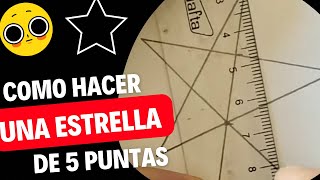 COMO HACER una ESTRELLA de 5 puntas ⭐️ HOW to MAKE a 5 POINT STAR ⭐️ [upl. by Annerol152]