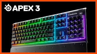 Apex 3 Water Resistant SteelSeries Keyboard [upl. by Tabb]