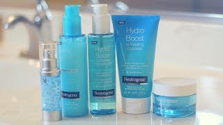 Testing Out New SkinCare Line  Neutrogena Hydro Boost skincarestatus [upl. by Irrol77]