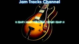 Smooth Jazz Guitar Backing Track Em [upl. by Elsa]