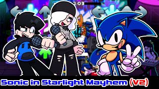 Sonic in Starlight Mayhem V2  Friday Night Funkin [upl. by Rehpotsrihc]