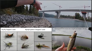 Bow River Trout Fly Fishing Calgary Alberta Bowness to Stoney [upl. by Ahsinet661]