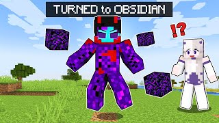 PepeSan Turned To OBSIDIAN in Minecraft [upl. by Aihsekin]