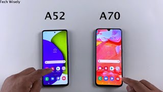 SAMSUNG A52 vs A70 Speed Test [upl. by Primaveras]