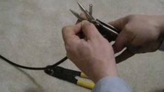 Coax cable RG6 stripping and crimping tutorial [upl. by Rodablas]