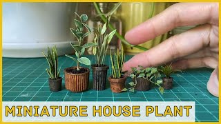 Miniature Houseplant Tutorial Make From Scraps  Upcycling Project 3 [upl. by Arihs611]