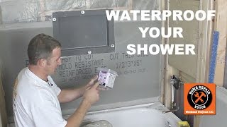 How to Waterproof a Shower 3 Awesome Methods [upl. by Nellaf]