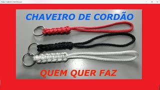 COMO FAZER CHAVEIRO DE CORDÃO [upl. by Jarlathus]