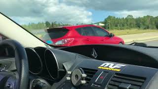 Mazda 3 25 vs Mazdaspeed 3 [upl. by Ardeahp]