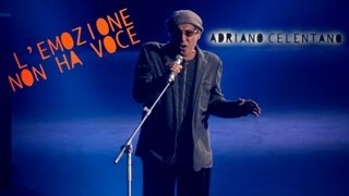 Adriano Celentano  Lemozione non ha voce LIVE 2012 [upl. by Ellary]