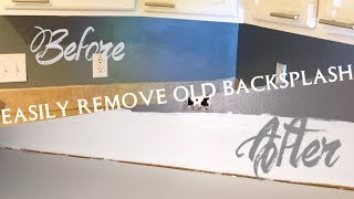 How To Remove Backsplash Remove Backsplash Without Damaging Drywall [upl. by Shreve157]