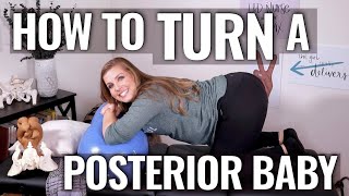 Positions to Turn a Posterior Baby  Part 2  Sarah Lavonne [upl. by Ediva281]