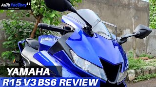 Yamaha R15 V3 BS6 2020  Review  AutoFactory11 [upl. by Hooge]