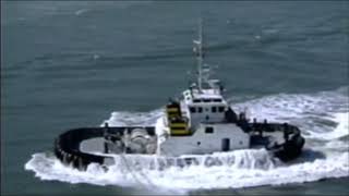 Tugboat Almost Capsizes  Indirect Towing Goes Wrong [upl. by Selohcin71]