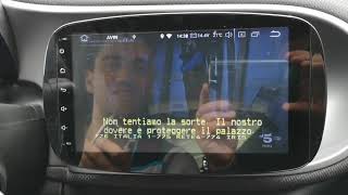 Autoradio navigatore Smart 453 Carkit CK829SM Android [upl. by Viglione66]