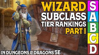 Wizard Subclass Tier Ranking Part 1 In Dungeons and Dragons 5e [upl. by Ssew]