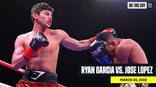 FULL FIGHT  Ryan Garcia vs Jose Lopez [upl. by Darrick126]