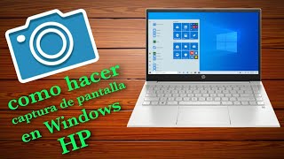 como hacer captura de pantalla en laptop hp Windows 10💻  MUY FÁCIL 2021 [upl. by Ajssatan150]