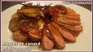 Magret de canard au miel  recette et cuisson [upl. by Aicenod]