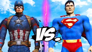 SUPERMAN VS CAPTAIN AMERICA  EPIC BATTLE [upl. by Ianej]