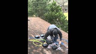 Rooftop Dryer Vent Cleaning  Demonstration [upl. by Camden]