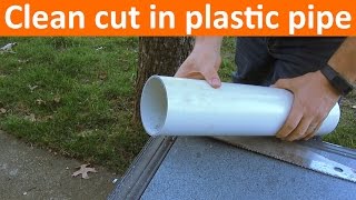 How to Cut PVC or ABS Pipe Straight [upl. by Feliks]