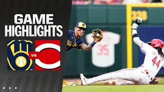 Brewers vs Reds Game Highlights 4824  MLB Highlights [upl. by Katerine]