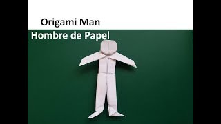 Origami Man 🕺 DIY Paper Person Crafts  Hombre de Papel Crea tu propio Muñeco o Persona de Papel [upl. by Scutt]